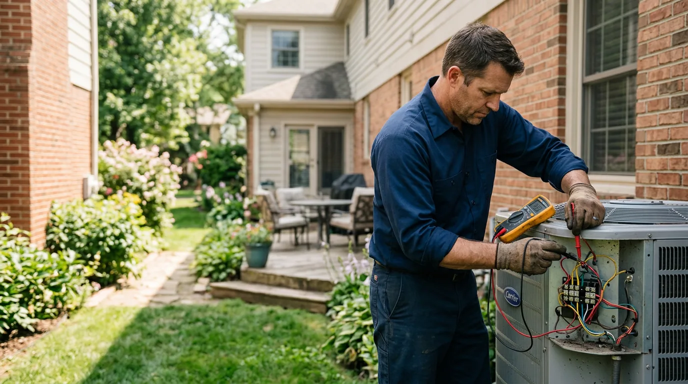 HVAC technician working near East Butler, PA